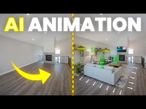 Poster frame: Real Estate Room Makeover Animation with Nano Banana, Kling, and Resolve