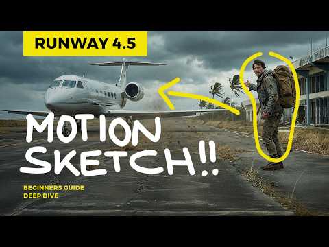 Poster frame: Controlling Camera and Scene Motion with Runway Gen 4.5 Motion Sketch