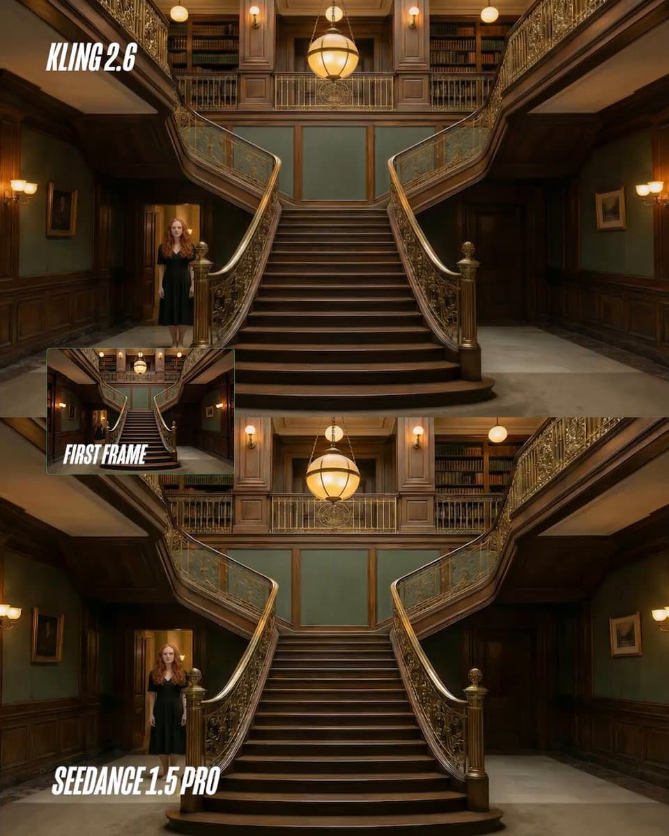 Poster frame: Seedance 1.5 Pro vs Kling 2.6 with and without end frames