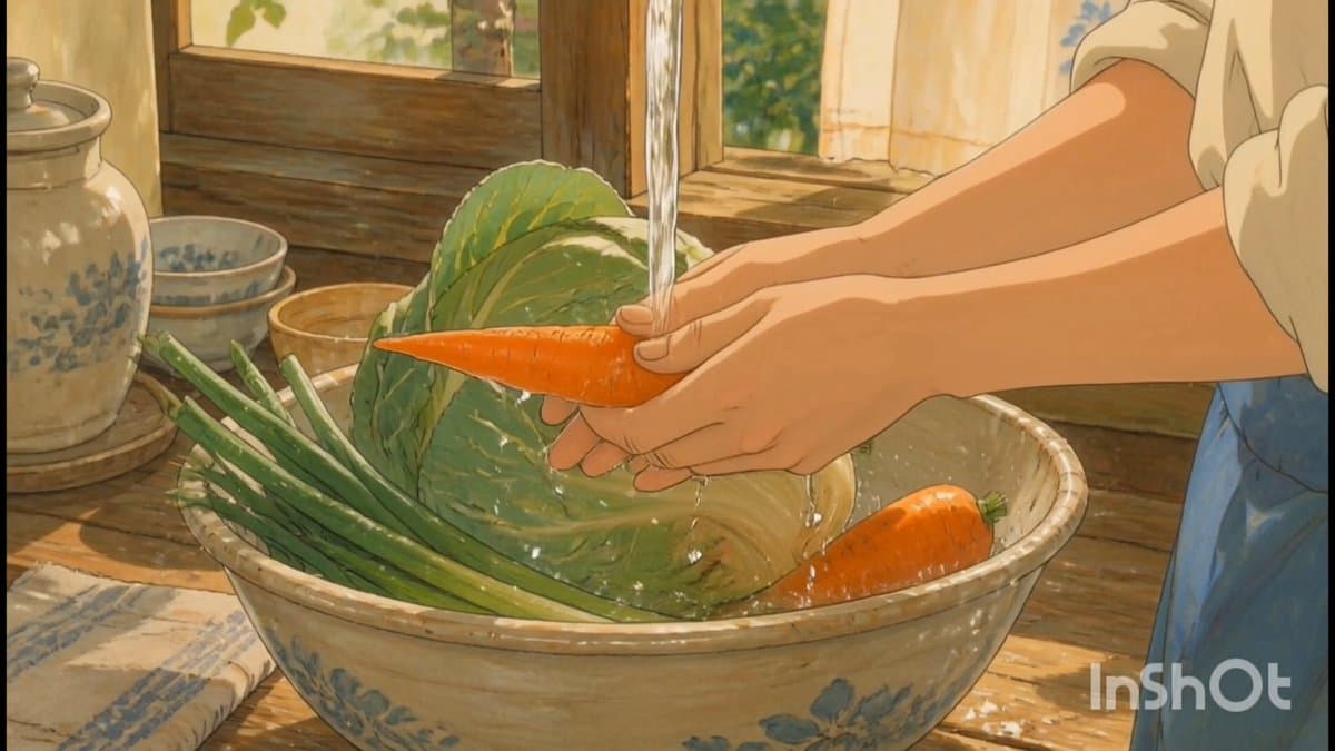 Poster frame: Ghibli-style ramen short: scene prompts in GPT Image, motion in Kling