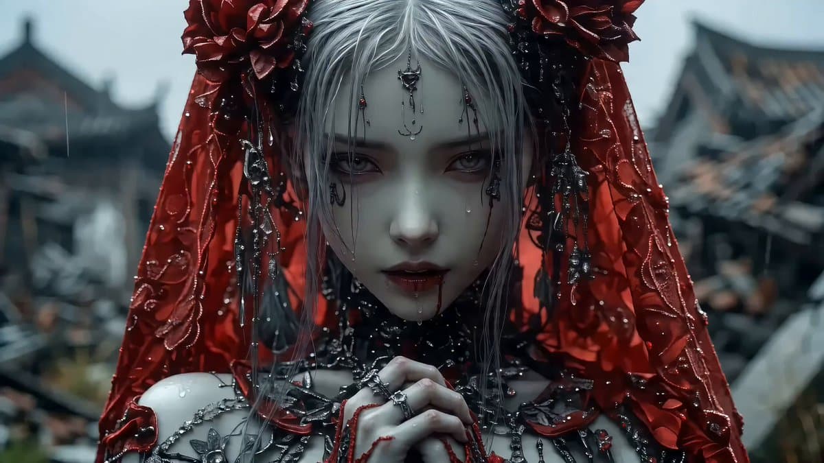 Poster frame: Same prompt in Seedance 2.0 and Kling 3.0 for a gothic music video