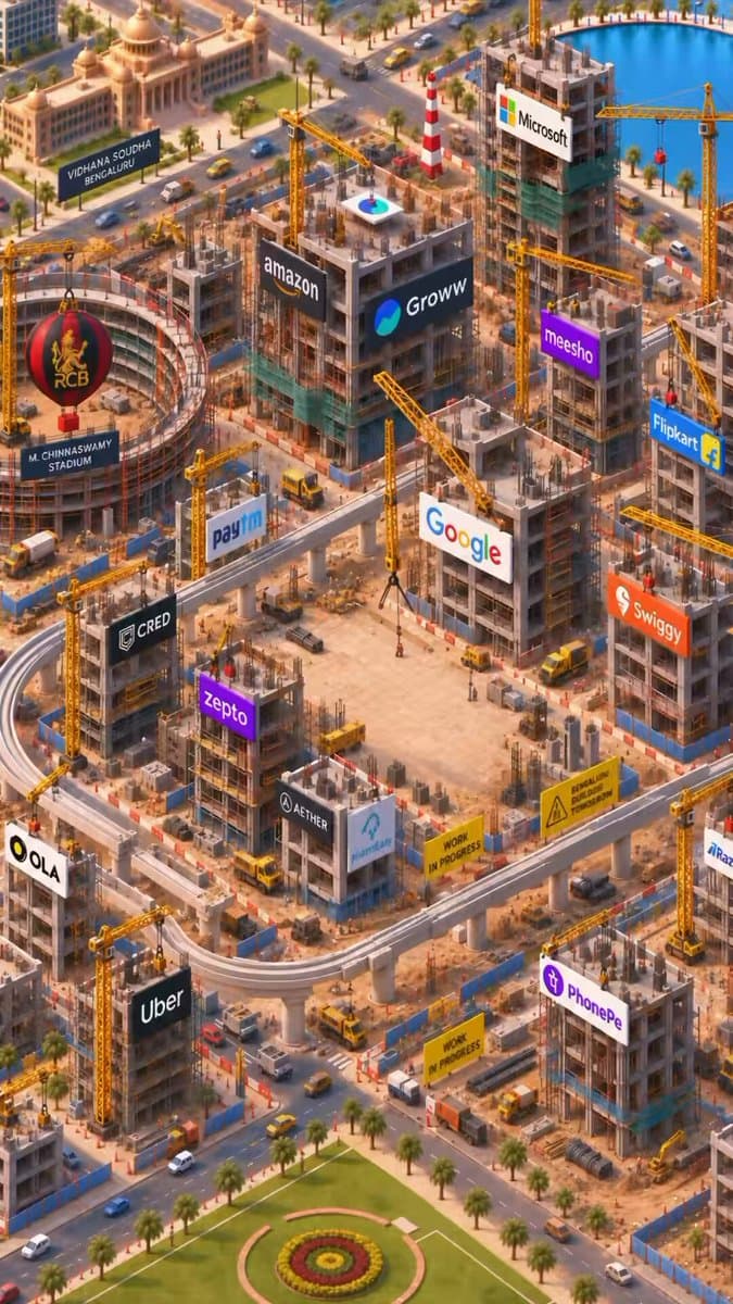 Poster frame: Isometric building that constructs itself: first and last frame