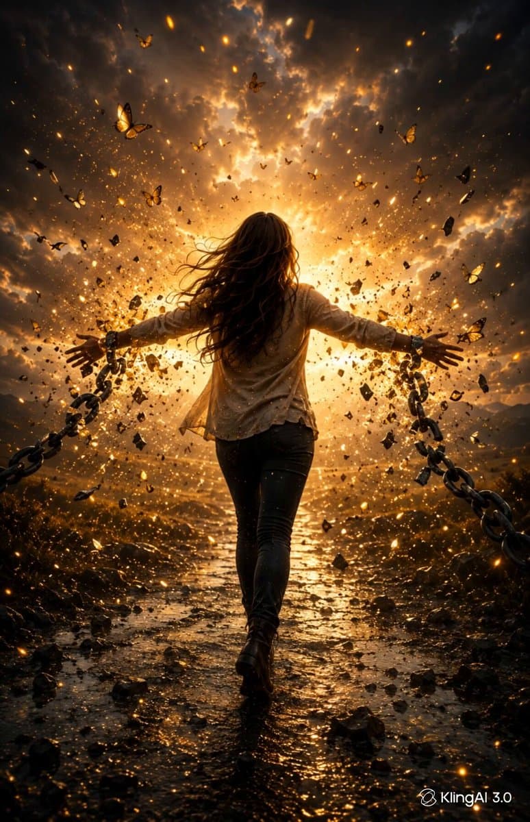 Poster frame: Breaking free: a cinematic Kling 3.0 prompt