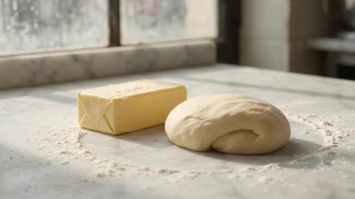 Poster frame: French butter croissant food film in Veo 3.1 from one JSON prompt