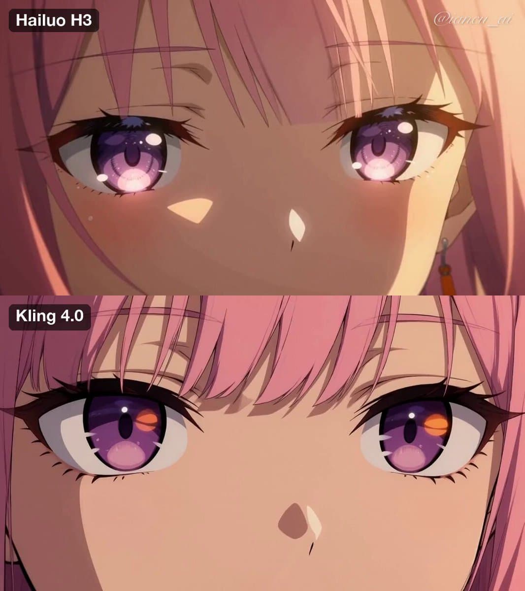 Poster frame: Seven-shot 2D anime evening in one prompt, Hailuo H3 vs Kling 4.0
